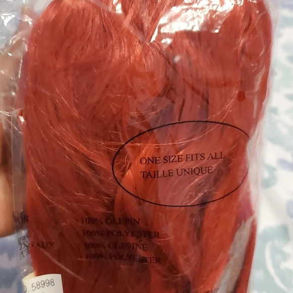 New Disney Store The Little Mermaid Princess Ariel Girls Costume Wig - Picture 9 of 9